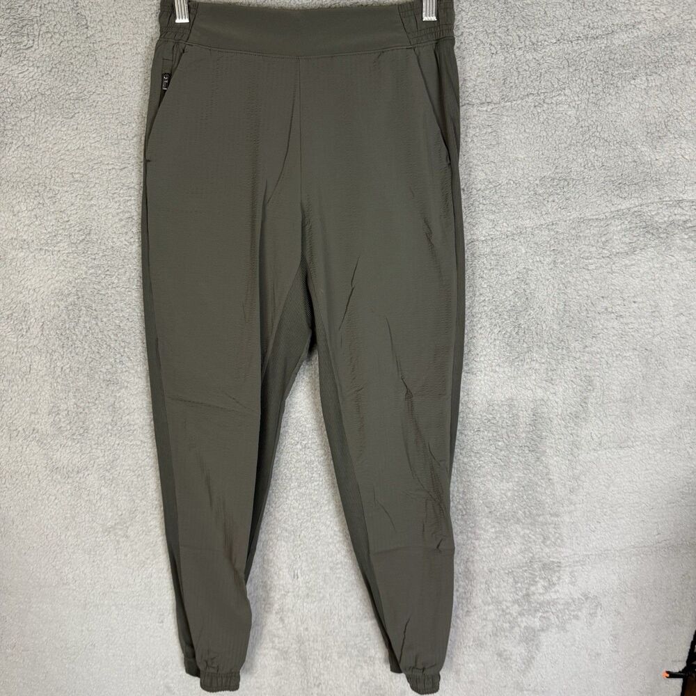 Athleta Pants Womens‎ 2 Green Textured Brooklyn Jogger Stretch Commute Work